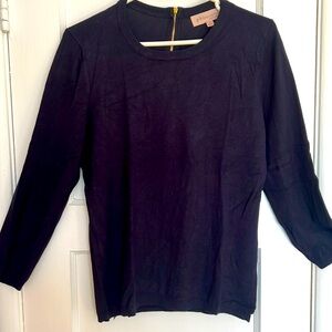 Philosophy- Navy blue sweater with 3/4 sleeves